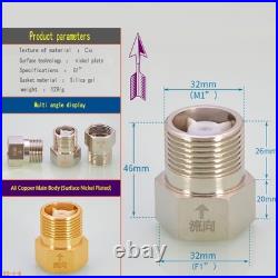 1/2 3/4 1 Check Valve Nickel Plated Brass Toilet One Way Male/Female Thread