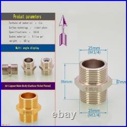 1/2 3/4 1 Check Valve Nickel Plated Brass Toilet One Way Male/Female Thread