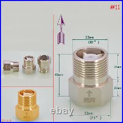 1/2 3/4 1 Non-return Valve One Way Check Valve Air Water Pipe Brass Fitiing