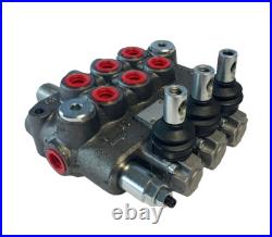 1/2 BSP, 1 7 Bank Hydraulic Monoblock Valve, 45 LPM, D/Acting, Spring Return