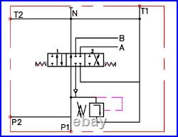 1 Bank Hydraulic Directional Control Valve 21gpm 80L Double Acting Cylinder DA