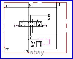 1 Bank Hydraulic Directional Control Valve 21gpm 80L Single Acting Cylinder SA