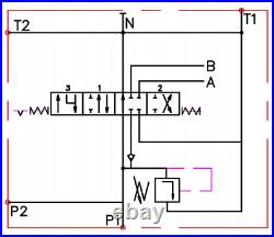 1 Bank Hydraulic Directional Control Valve 21gpm 80L with FLOATING spool ex