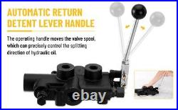 1 Spool 25GPM Hydraulic Log Splitter Directional Control Valve, 3625 PSI (1/2)