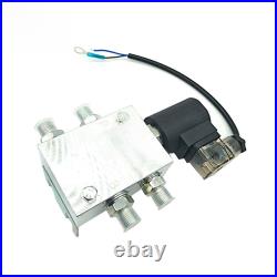 12V 24V 2 Position 4 Way Solenoid Valve for Hydraulic Quick Coupler Attachment