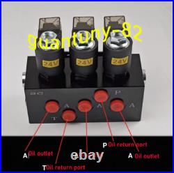 1Excavator Electronically controlled Hydraulic Solenoid Valve 24V 3-way Valve 1Excavator Electronically controlled Hydraulic Solenoid Valve 24V 3-way Valve