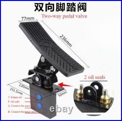 1PC Excavator Hydraulic Foot Pedal Breaker Hammer Two-way Foot Control Valve
