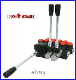 1x FLOATING 4 Spool Hydraulic Directional Control Valve JOYSTICK 11gpm 40L