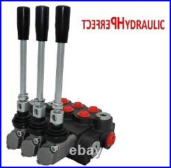 1x for Hydraulic Motors 3 Bank Hydraulic Directional Control Valve 11gpm 40L DA 1x for Hydraulic Motors 3 Bank Hydraulic Directional Control Valve 11gpm 40L DA