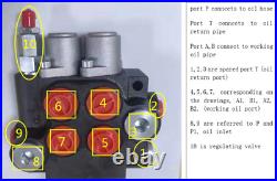 2 Spool 13 GPM Hydraulic Directional Control Valve for Tractors Loaders