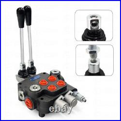 2 Spool Hydraulic Directional Control Valve 11GPM Adjustable for Tractors Loader