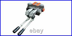 2 Spool Hydraulic Directional Control Valve 11gpm 40L Double Acting Cylinder DA