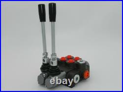 2 Spool Hydraulic Directional Control Valve 11gpm 40L Double Acting Cylinder DA