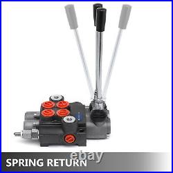 2 Spool Hydraulic Directional Control Valve 11gpm Adjustable Tractors Loaders