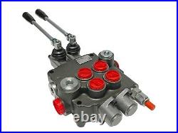 2 Spool Hydraulic Directional Control Valve Open Center 21 GPM 3600 PSI NEW