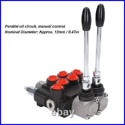 2 Spool Hydraulic Valve 16.20MPa 12mm Nominal Dia Directional Control Valve