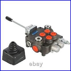 2 Spool Hydraulic Valve 21GPM 3625PSI Hydraulic Directional Control Valve withJ