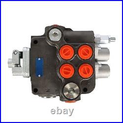 2 Spool Hydraulic Valve 21GPM 3625PSI Hydraulic Directional Control Valve withJ