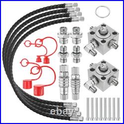 2 Three-Way Diverter Valves Excavator for Chinese Excavator with Flexible Hoses