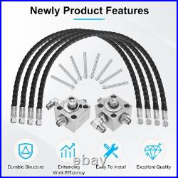 2 Three-Way Diverter Valves Excavator for Chinese Excavator with Flexible Hoses 2 Three-Way Diverter Valves Excavator for Chinese Excavator with Flexible Hoses