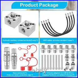 2 Three-Way Diverter Valves Excavator for Chinese Excavator with Flexible Hoses