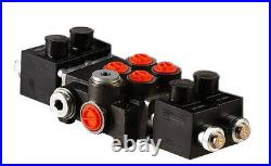 2 spool hydraulic solenoid directional control valve 13gpm 12VDC, monoblock