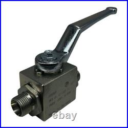 2x Pister BK3 12L 10 1123 1L ball valve 3-way hydraulic valve PN400 new