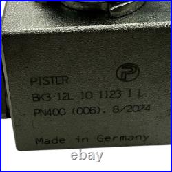 2x Pister BK3 12L 10 1123 1L ball valve 3-way hydraulic valve PN400 new