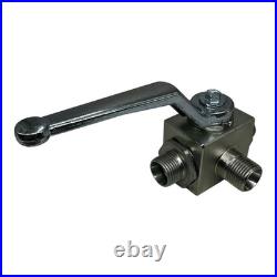 2x Pister BK3 12L 10 1123 1L ball valve 3-way hydraulic valve PN400 new