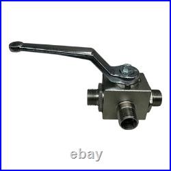 2x Pister BK3 12L 10 1123 1L ball valve 3-way hydraulic valve PN400 new