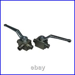 2x Pister BK3 12L 10 1123 1L ball valve 3-way hydraulic valve PN400 new