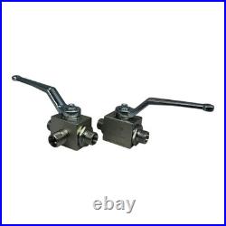 2x Pister BK3 12L 10 1123 1L ball valve 3-way hydraulic valve PN400 new