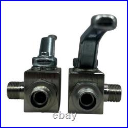 2x Pister BK3 12L 10 1123 1L ball valve 3-way hydraulic valve PN400 new