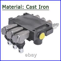 3 Spool 13 GPM Hydraulic Directional Control Valve, 3600 PSI SAE Ports Double