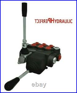 3 Spool Hydraulic Directional Control Valve JOYSTICK 11gpm 40L 3x double acting