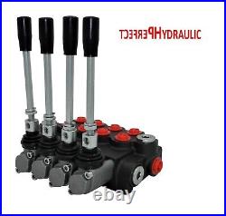 4 BANK Hydraulic Directional Control Valve 21gpm 80L 1x Single 3x Double Acting
