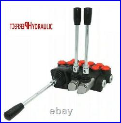 4 BANK Hydraulic Directional Control Valve JOYSTICK 11gpm 40L 4x double acting