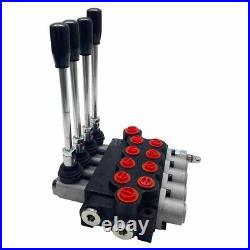 4 Spool Hydraulic Control Valve 13 GPM Adjustable for Tractors & Loaders