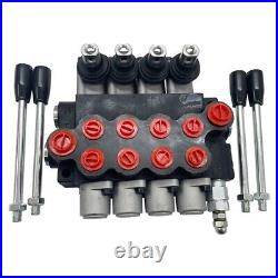 4 Spool Hydraulic Control Valve 13 GPM Adjustable for Tractors & Loaders