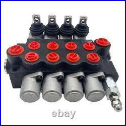 4 Spool Hydraulic Control Valve 13 GPM Adjustable for Tractors & Loaders