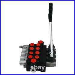 4 Spool Hydraulic Directional Control Valve 11gpm 40L Double Acting Cylinder