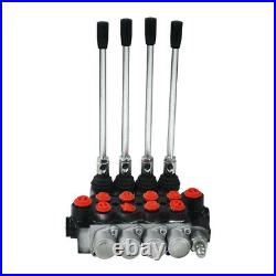 4 Spool Hydraulic Directional Control Valve 11gpm 40L Double Acting Cylinder