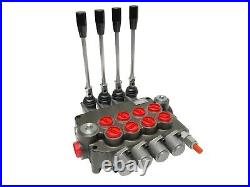 4 Spool Hydraulic Directional Control Valve Open Center 21 GPM 3600 PSI NEW