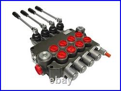 4 Spool Hydraulic Directional Control Valve Open Center 21 GPM 3600 PSI NEW