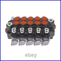 5 Spool 11 GPM Hydraulic Directional Control Valve Hydraulic Valve Double Act
