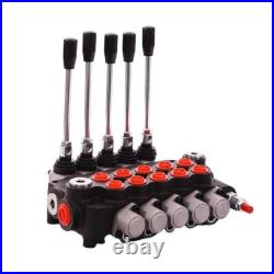 5 Spool Hydraulic Directional Control Valve 11gpm 40L Double Acting Cylinder DA