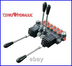 6 BANK Hydraulic Directional Valve 2x JOYSTICK 11gpm 40L 5x DA 1x Floating ex