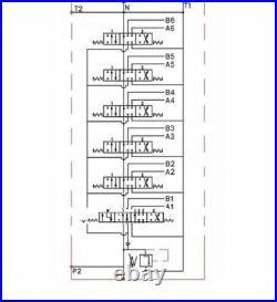 6 BANK Hydraulic Directional Valve 2x JOYSTICK 11gpm 40L 5x DA 1x Floating ex 6 BANK Hydraulic Directional Valve 2x JOYSTICK 11gpm 40L 5x DA 1x Floating ex