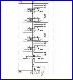 6 BANK Hydraulic Directional Valve 2x JOYSTICK 11gpm 40L 5x Double 1x Single SA 6 BANK Hydraulic Directional Valve 2x JOYSTICK 11gpm 40L 5x Double 1x Single SA