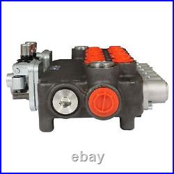 6 Spool 21 GPM 3625 PSI Hydraulic Directional Control Valve, SAE Ports Double